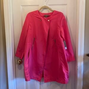 Sharon Young L pink rain jacket